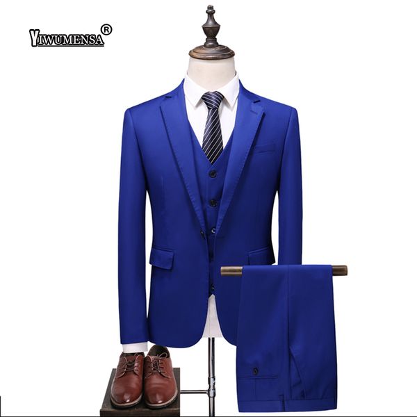 yiwumensa costume homme mariage formal mens suit black/white/blue traje hombre wedding suits for men groom suit 2018 3 piece set, White;black
yiwumensa costume homme mariage formal mens suit black/white/blue traje hombre wedding suits for men groom suit 2018 3 piece set, White;black