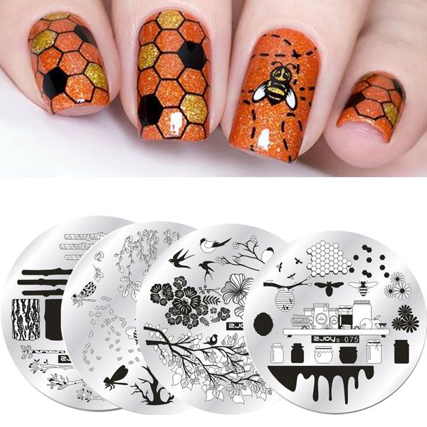 zjoys nail stamping plates 2018 bee birdie summer flower cute anime image gel nail template stencils manicure template tool, White
zjoys nail stamping plates 2018 bee birdie summer flower cute anime image gel nail template stencils manicure template tool, White