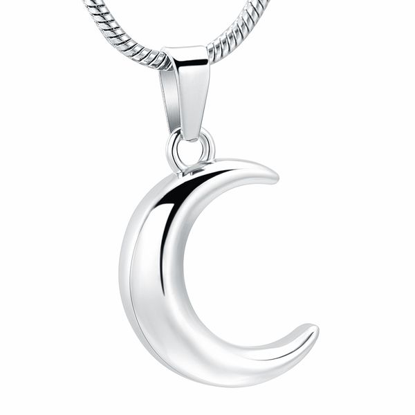 ijd12833 stainless steel crescent moon cremation jewelry for ashes keepsake memorial urn necklace for women men fashion gifts, Silver
ijd12833 stainless steel crescent moon cremation jewelry for ashes keepsake memorial urn necklace for women men fashion gifts, Silver