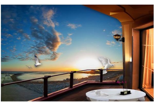 custom any size modern fashion seaside scenery balcony three-dimensional mural tv background wall
custom any size modern fashion seaside scenery balcony three-dimensional mural tv background wall