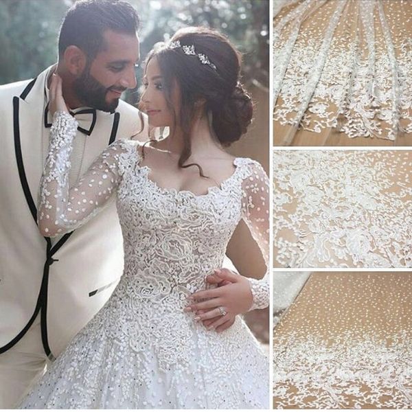 by 5yards beautiful white african french net lace fabric with flowers and floral embroidered lace for wedding dress, White;gold
by 5yards beautiful white african french net lace fabric with flowers and floral embroidered lace for wedding dress, White;gold
