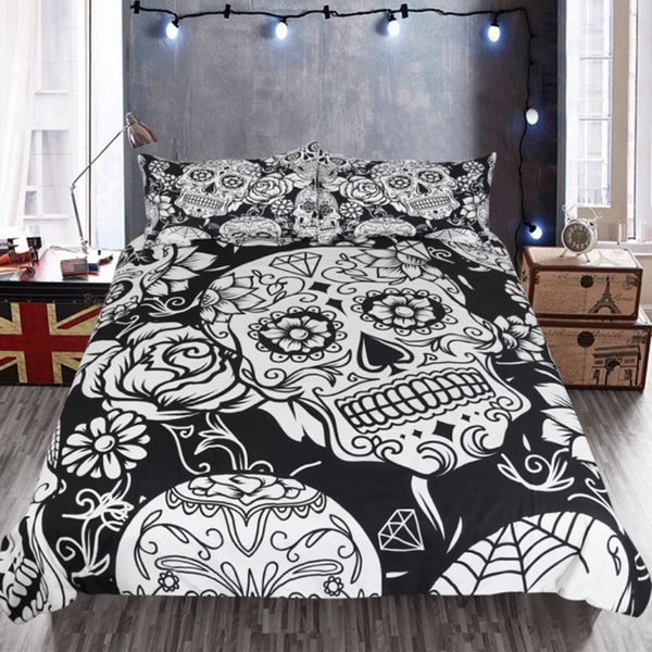fashion geometric black white skull pattern bedding set european and american style personality duvet cover pillowcase 3 pcs set
fashion geometric black white skull pattern bedding set european and american style personality duvet cover pillowcase 3 pcs set