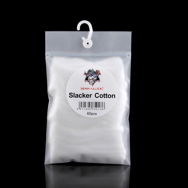 Demon Killer Slacker Cotton Organic Cotton Authentic Fit RBA RTA RDA RDTA Atomizers E Cigarette 60pcs per package DHL Free
Demon Killer Slacker Cotton Organic Cotton Authentic Fit RBA RTA RDA RDTA Atomizers E Cigarette 60pcs per package DHL Free