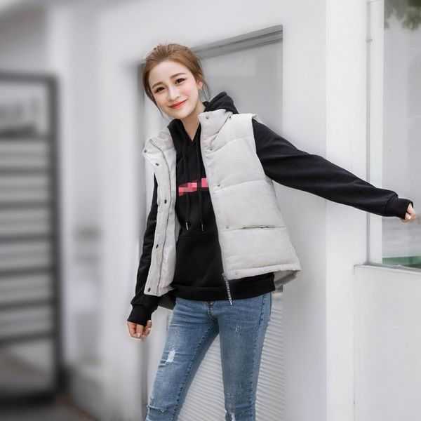 women vest winter hacket zipper thicken warm short casual cotton padded waistcoat female sleeveless waistcoat plus size m-xxxl, Black;white
women vest winter hacket zipper thicken warm short casual cotton padded waistcoat female sleeveless waistcoat plus size m-xxxl, Black;white