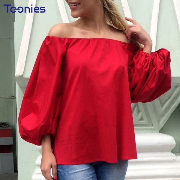 spring new fashion off shoulder womens and blouses puff sleeved blusa feminina casual chemise femme solid shirts women, White
spring new fashion off shoulder womens and blouses puff sleeved blusa feminina casual chemise femme solid shirts women, White