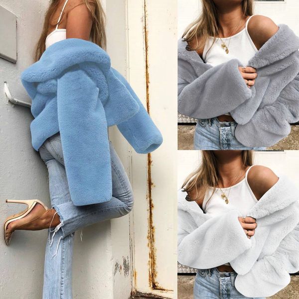 2018 plush cardigan coat casual turn down collar women's autumn winter warm faux fur coats jackets female new jacket, Black;brown
2018 plush cardigan coat casual turn down collar women's autumn winter warm faux fur coats jackets female new jacket, Black;brown