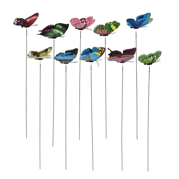 20pcs 3d mode double wing artificial butterflies on stick party wedding home decor miniature fairy garden plant yard diy craft
20pcs 3d mode double wing artificial butterflies on stick party wedding home decor miniature fairy garden plant yard diy craft