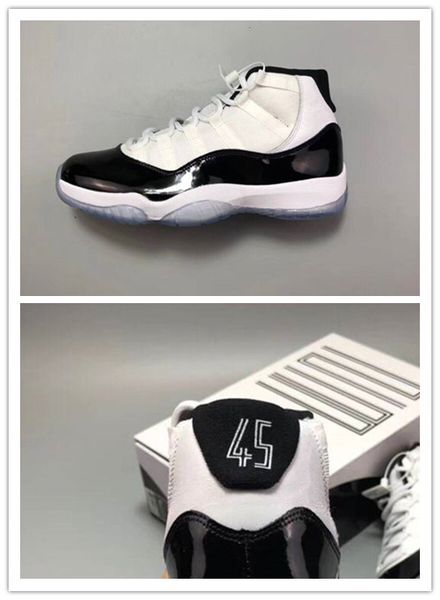 11 concord 45 black white xi male men basketball shoes high cut sneakers sports outdoor trainers fashion with box size 8-13
11 concord 45 black white xi male men basketball shoes high cut sneakers sports outdoor trainers fashion with box size 8-13