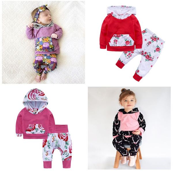 4 styles newborn spring autumn ins baby girls clothes floral striped printing hoodie+long pants 2pcs children casual outfits sets, White
4 styles newborn spring autumn ins baby girls clothes floral striped printing hoodie+long pants 2pcs children casual outfits sets, White