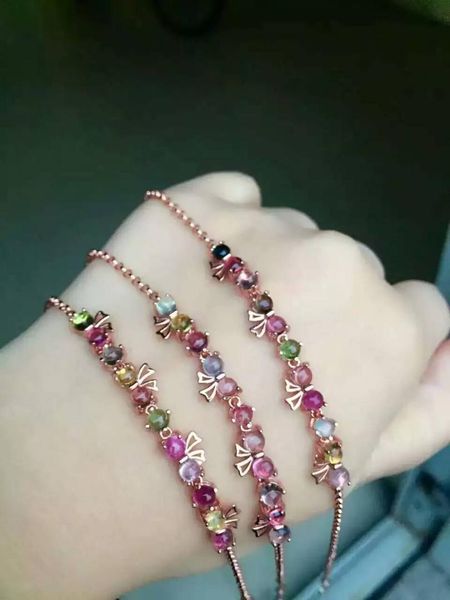 natural multicolor tourmal gem bracelet natural gemstone lovely bow-knot bracelet 925 silver women girl party gift, Golden;silver
natural multicolor tourmal gem bracelet natural gemstone lovely bow-knot bracelet 925 silver women girl party gift, Golden;silver