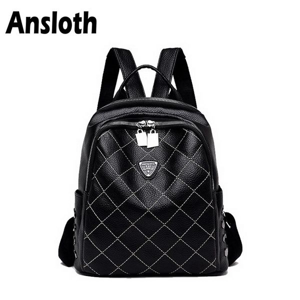 ansloth classic plaid women's backpacks fashion rivet pu leather bag for teenage girls school backpack female travel bag hps196
ansloth classic plaid women's backpacks fashion rivet pu leather bag for teenage girls school backpack female travel bag hps196