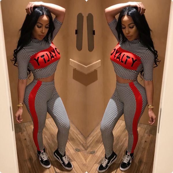 Sexy Lattice Английский номер Печать Twinset женщин спортивные дамы спортивные костюмы бе
Sexy Lattice Английский номер Печать Twinset женщин спортивные дамы спортивные костюмы бе