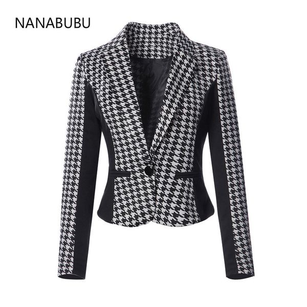 plus size s-2xl women jacket 2017 spring autumn women basic jacket long sleeve pockets slim short one button coat casual outwear, Black;brown
plus size s-2xl women jacket 2017 spring autumn women basic jacket long sleeve pockets slim short one button coat casual outwear, Black;brown