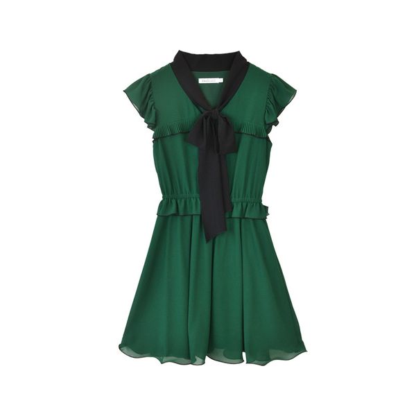 pink big dolls summer wear 2018 new korean temperament temperament bow tie v collar waist sleeve sleeveless dress female, Black;gray
pink big dolls summer wear 2018 new korean temperament temperament bow tie v collar waist sleeve sleeveless dress female, Black;gray