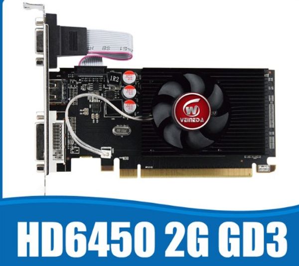 original gpu veineda graphics cards hd6450 2gb ddr3 hdmi graphic video card pci express for ati radeon gaming
original gpu veineda graphics cards hd6450 2gb ddr3 hdmi graphic video card pci express for ati radeon gaming