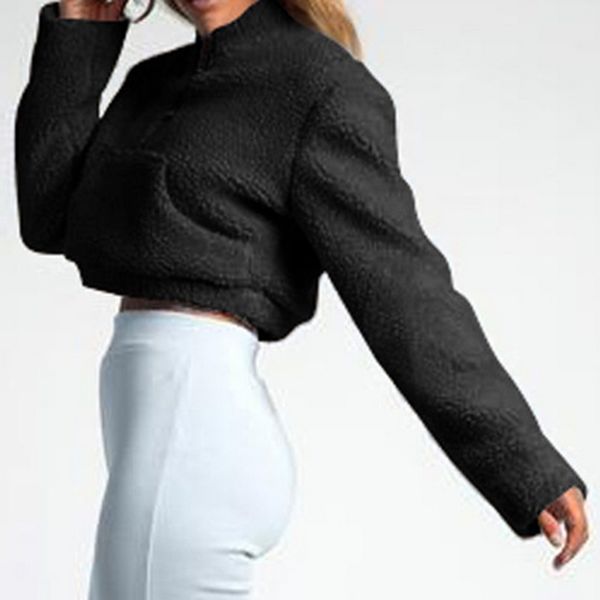nibesser women fashion 2018 jacket autumn and winter women solid color long-sleeved high-neck metal zipper short lambskin coat, Black;brown
nibesser women fashion 2018 jacket autumn and winter women solid color long-sleeved high-neck metal zipper short lambskin coat, Black;brown