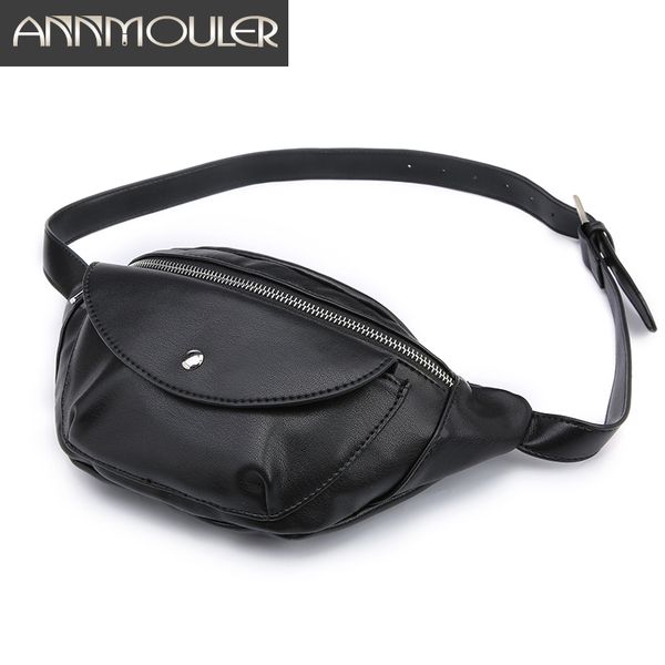 annmouler new fashion women waist packs pu leather fanny pack bag black pocket hip bag waist belt for girls adjustable
annmouler new fashion women waist packs pu leather fanny pack bag black pocket hip bag waist belt for girls adjustable