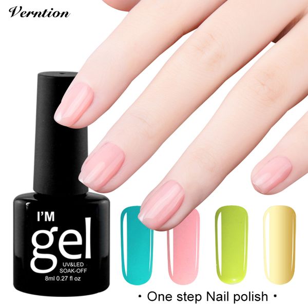 verntion 8ml one step gel 3 in 1 uv gel nail polish soak off uv led lamp semi permanent varnish no need base coat, Red;pink
verntion 8ml one step gel 3 in 1 uv gel nail polish soak off uv led lamp semi permanent varnish no need base coat, Red;pink