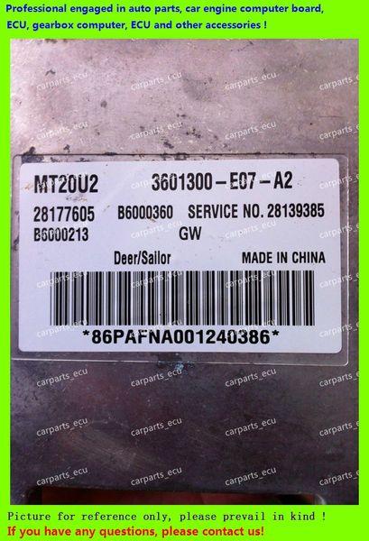 for car engine computer/mt20u mt20u2 mt22 ecu/electronic control unit/car pc/great wall deere pickup 28177605 3601300-e07-a2
for car engine computer/mt20u mt20u2 mt22 ecu/electronic control unit/car pc/great wall deere pickup 28177605 3601300-e07-a2