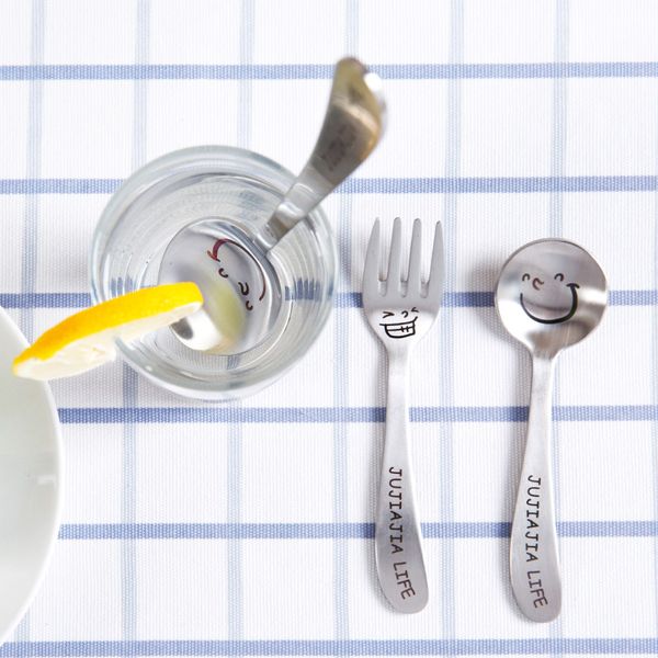 stainless steel smile side spoon tableware spoon forks household portable cute child dessert small
stainless steel smile side spoon tableware spoon forks household portable cute child dessert small