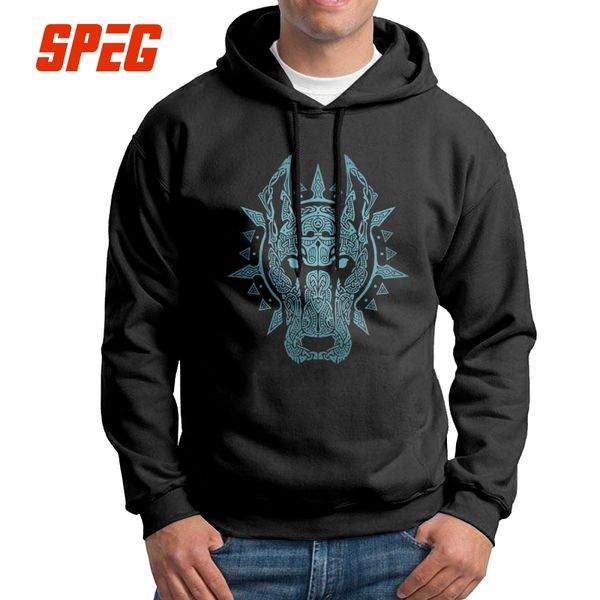 men hooded sweatshirt viking valhalla odin garm hellhound purified cotton printing casual hoodies pullovers, Black
men hooded sweatshirt viking valhalla odin garm hellhound purified cotton printing casual hoodies pullovers, Black