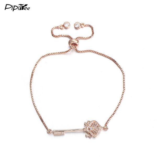 pipitree rose gold color cz key charm bracelet cubic zirconia jewelry adjustable chain link bracelets for women men pulseira, Golden;silver
pipitree rose gold color cz key charm bracelet cubic zirconia jewelry adjustable chain link bracelets for women men pulseira, Golden;silver