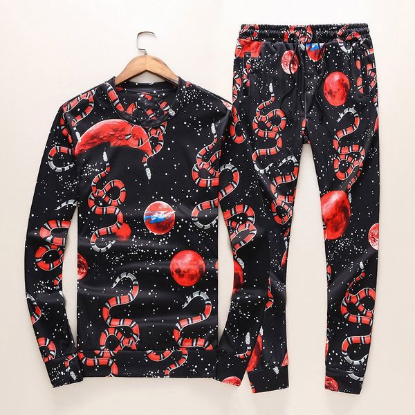 2019 mens designer tracksuits long sleeve round neck pullover casual snake pattern digital printing mens tracksuit plus size l-3xl, Gray
2019 mens designer tracksuits long sleeve round neck pullover casual snake pattern digital printing mens tracksuit plus size l-3xl, Gray