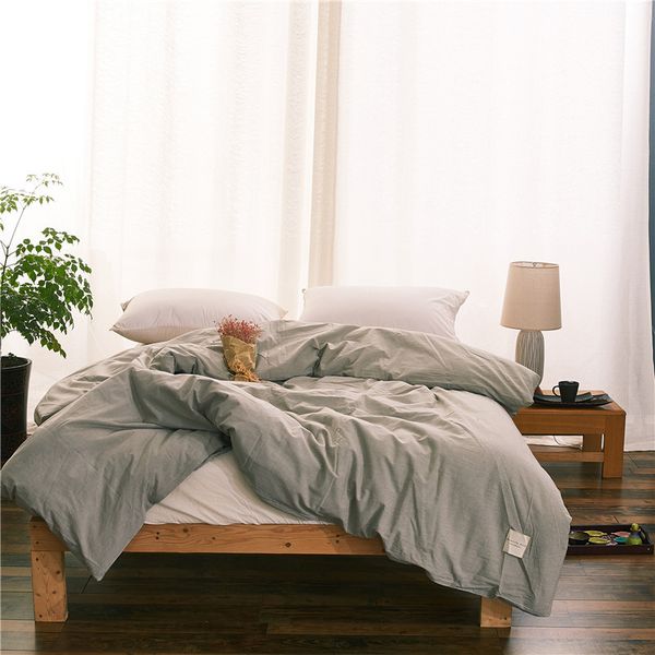 modern minimalist gray solid color bedding 1 piece duvet cover with zipper 100% cotton quilt or comforter or case soft
modern minimalist gray solid color bedding 1 piece duvet cover with zipper 100% cotton quilt or comforter or case soft