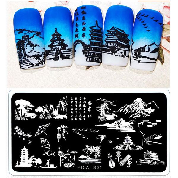 rectangle nail stamping plate ancient architecture animal flower 6.5*12.5cm template manicure nail art image plate, White
rectangle nail stamping plate ancient architecture animal flower 6.5*12.5cm template manicure nail art image plate, White