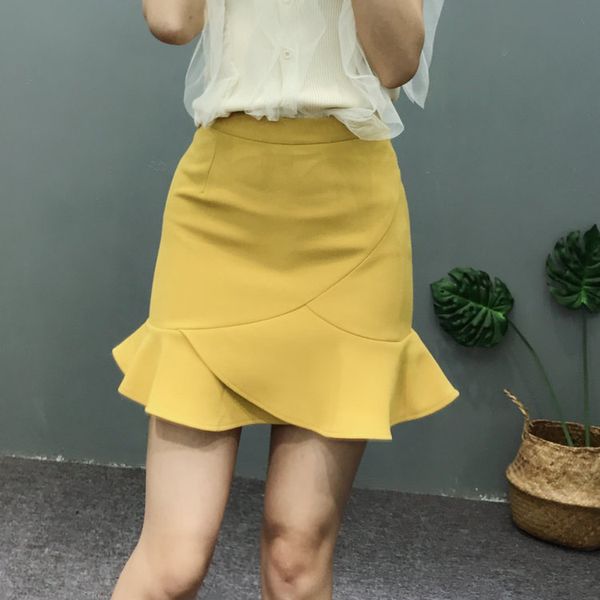skirts womens new skirt korean version 2018 summer sweet high waist lotus leaf a word solid color skirt, Black
skirts womens new skirt korean version 2018 summer sweet high waist lotus leaf a word solid color skirt, Black