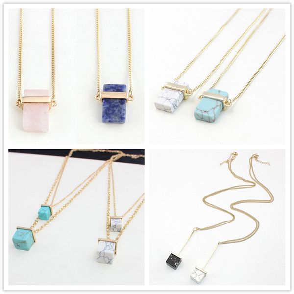 handmade square natural turquoise necklace gypsophila time dome druzy necklaces irregularity turquoise pendants necklace, Silver
handmade square natural turquoise necklace gypsophila time dome druzy necklaces irregularity turquoise pendants necklace, Silver
