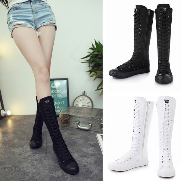 spring and autumn new brand women fashion casual shoes tall canister new high help leisure large base canvas shoe, Black
spring and autumn new brand women fashion casual shoes tall canister new high help leisure large base canvas shoe, Black