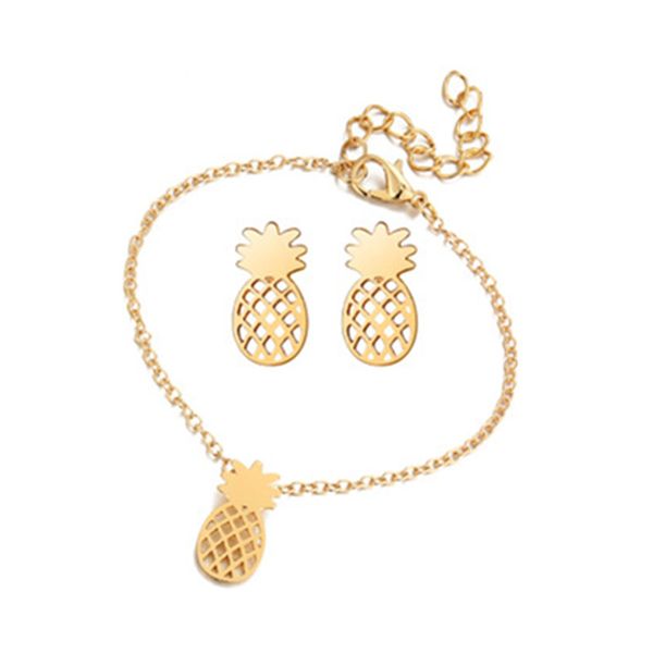 european summer fruit ananas chain bracelets for women zinc alloy hollow out metal pineapple charm bracelets fashion jewelry, Black 
european summer fruit ananas chain bracelets for women zinc alloy hollow out metal pineapple charm bracelets fashion jewelry, Black