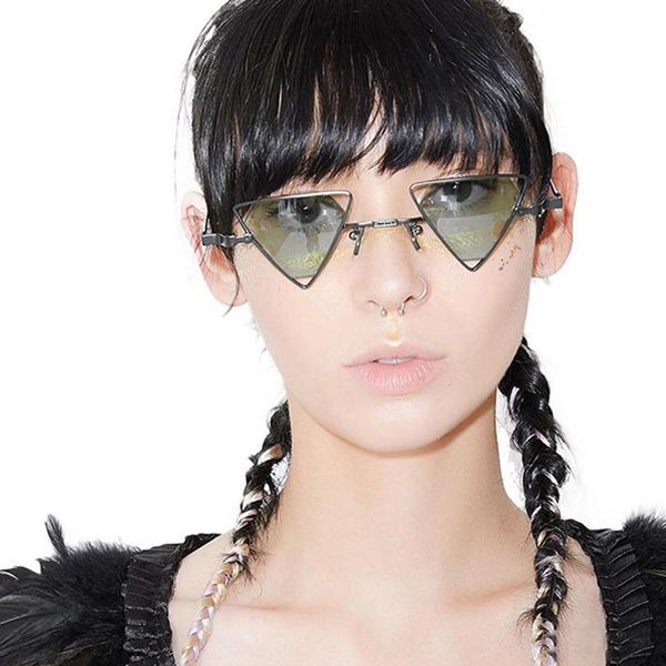 gysnail 2018 fashion triangle sunglasses women popular brand design small metal frame sunglasses summer mirror lens sun glasses, White;black
gysnail 2018 fashion triangle sunglasses women popular brand design small metal frame sunglasses summer mirror lens sun glasses, White;black