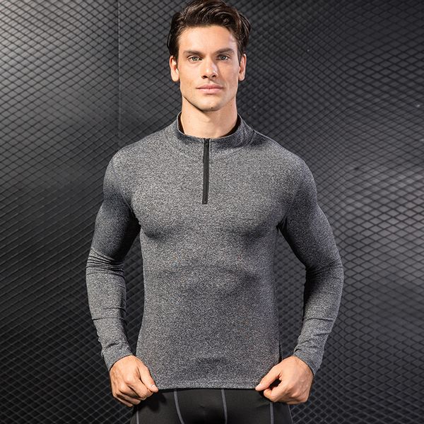 half zip stretch quick-drying collar boxing compression crossfit trainning shirts gym weight lifting running man t shirts, Black;blue
half zip stretch quick-drying collar boxing compression crossfit trainning shirts gym weight lifting running man t shirts, Black;blue