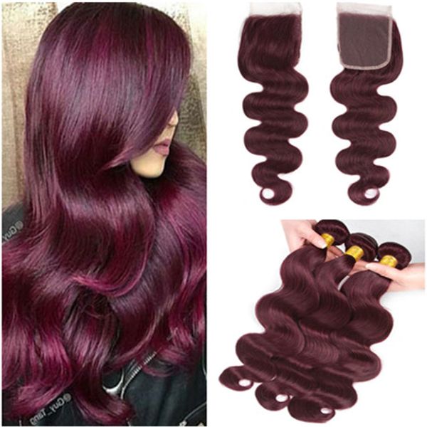 body wave #99j wine red brazilian human hair weaves with closure burgundy 4x4 front lace closure with 3bundles virgin hair wefts body wavy, Black;brown
body wave #99j wine red brazilian human hair weaves with closure burgundy 4x4 front lace closure with 3bundles virgin hair wefts body wavy, Black;brown
