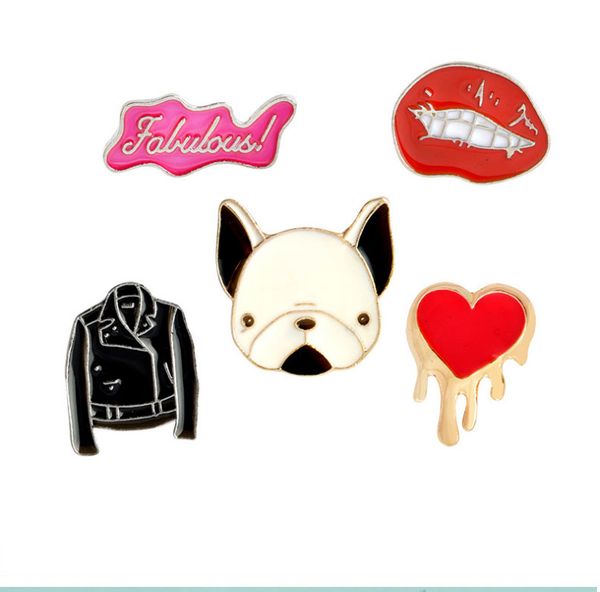 wholesale dog lip jacket heart enamel brooches pins for women children suit collar decor backpack hat lapel badge cute new jewelry broach, Gray
wholesale dog lip jacket heart enamel brooches pins for women children suit collar decor backpack hat lapel badge cute new jewelry broach, Gray