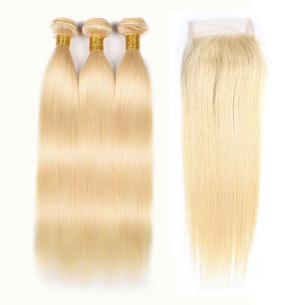 #613 blonde straight long hair 10"-24" bundles closures brazilian peruvian malaysian human hair weave 3 bundles with 4*4 lace clos, Black;brown
#613 blonde straight long hair 10"-24" bundles closures brazilian peruvian malaysian human hair weave 3 bundles with 4*4 lace clos, Black;brown