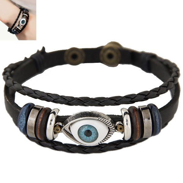 turkey evil eye bracelets punk vintage braided multilayer leather bracelet for women men wrap bracelets charms jewelry, Golden;silver
turkey evil eye bracelets punk vintage braided multilayer leather bracelet for women men wrap bracelets charms jewelry, Golden;silver