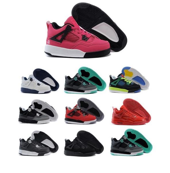 New Kids Basketball Shoes 4 Boys baby Sneakers red black white blue Children Sports IV 4s trainers 2017 wholesale box size 28-35
New Kids Basketball Shoes 4 Boys baby Sneakers red black white blue Children Sports IV 4s trainers 2017 wholesale box size 28-35