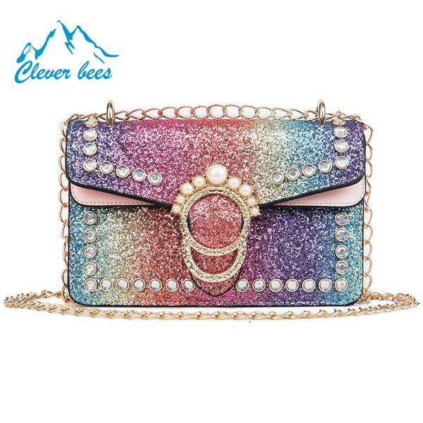 summer 2018 new fashion sequins cool color sequined pearl single shoulder messenger bag personality small square bag handbag
summer 2018 new fashion sequins cool color sequined pearl single shoulder messenger bag personality small square bag handbag