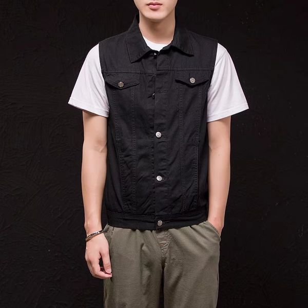 mens designer spring atutumn thin vests casual high street denim sleeveless jacket athletic vests ing, Black;white
mens designer spring atutumn thin vests casual high street denim sleeveless jacket athletic vests ing, Black;white