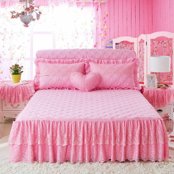 princess bed skirt pink red yellow blue lace double thick cotton mattress cover bedspread skirts for girls 150/180x200cm
princess bed skirt pink red yellow blue lace double thick cotton mattress cover bedspread skirts for girls 150/180x200cm
