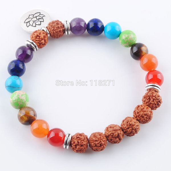 natural gem stone round 8mm beads bracelets 7 chakra healing mala meditation prayer yoga women jewelry pk3342, Black
natural gem stone round 8mm beads bracelets 7 chakra healing mala meditation prayer yoga women jewelry pk3342, Black