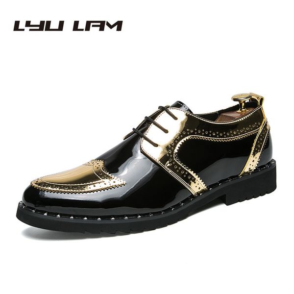 2018 luxurious men brogues dress shoes for office oxford slip on carved leisure flat men pointed toe oxford male wedding shoes, Black
2018 luxurious men brogues dress shoes for office oxford slip on carved leisure flat men pointed toe oxford male wedding shoes, Black