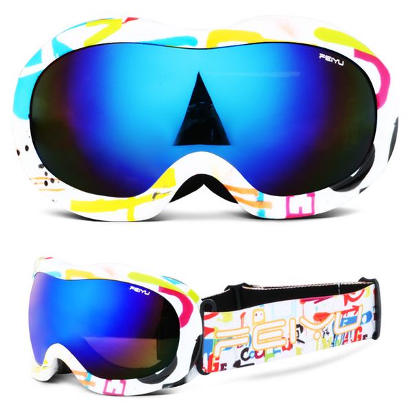 snow ski goggles kids snowboard skiing glasses double lens anti fog uv protection children boys girls spherical snowmobile mask 
snow ski goggles kids snowboard skiing glasses double lens anti fog uv protection children boys girls spherical snowmobile mask