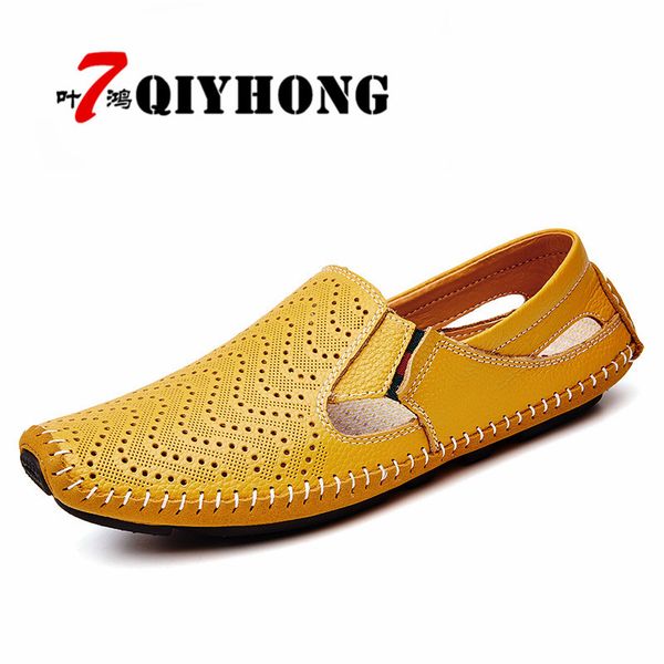 qiyhong 2018 new men fashion leather sandals plus size 45 46 47 casual slip-on summer shoes 5 colors size 38-47, Black
qiyhong 2018 new men fashion leather sandals plus size 45 46 47 casual slip-on summer shoes 5 colors size 38-47, Black