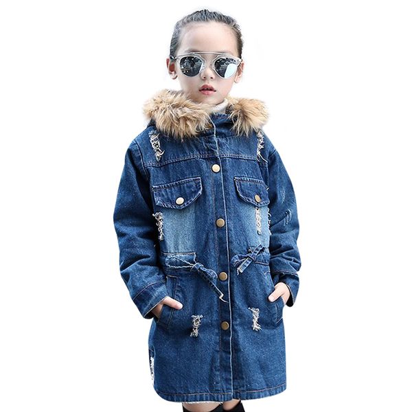 children winter jacket coat for girls fashion plus thick velvet fur outwear hooded jeans denim jackets for girl, Blue;gray
children winter jacket coat for girls fashion plus thick velvet fur outwear hooded jeans denim jackets for girl, Blue;gray