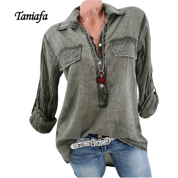 taniafa cotton blouse long-sleeve women denim shirts elegant v-neck plus+++ size 5xl large rivet&button hq overall for women, White
taniafa cotton blouse long-sleeve women denim shirts elegant v-neck plus+++ size 5xl large rivet&button hq overall for women, White