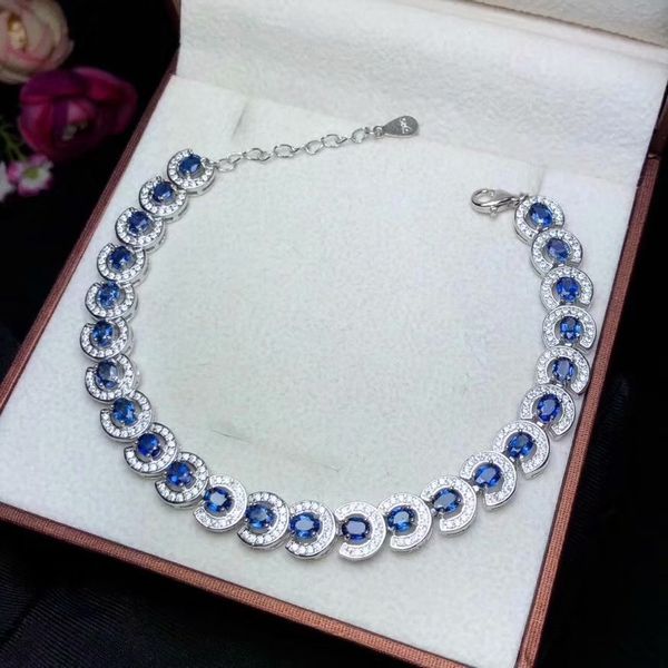 natural sapphire bracelet 3 * 4mm luxury style non-burned sapphire precious gems 925 sterling silver bracelet, Golden;silver
natural sapphire bracelet 3 * 4mm luxury style non-burned sapphire precious gems 925 sterling silver bracelet, Golden;silver